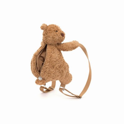 Jellycat Bartholomew Bear Backpack Bag Australia | 352809RVG